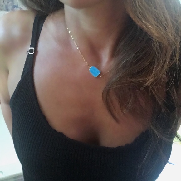 ✨Small Turquoise Choker Necklace - Picture 2 of 7